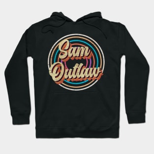 vintage circle line color Sam Outlaw Hoodie